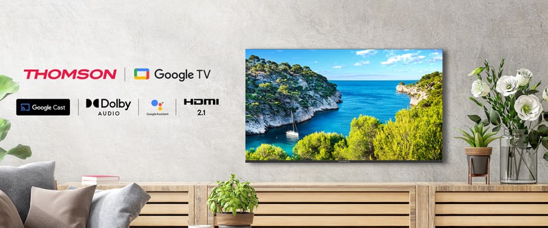TV Thomson 75 pouces Google TV UHD