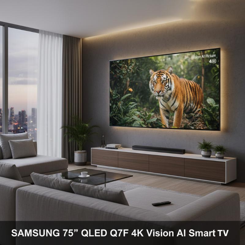 Tv SAMSUNG 75'' QLED avec image UHD 4K et Vision AI