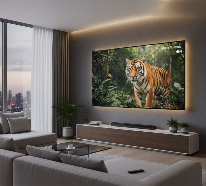 Téléviseur Samsung QLED 85 pouces Color Booster Pro