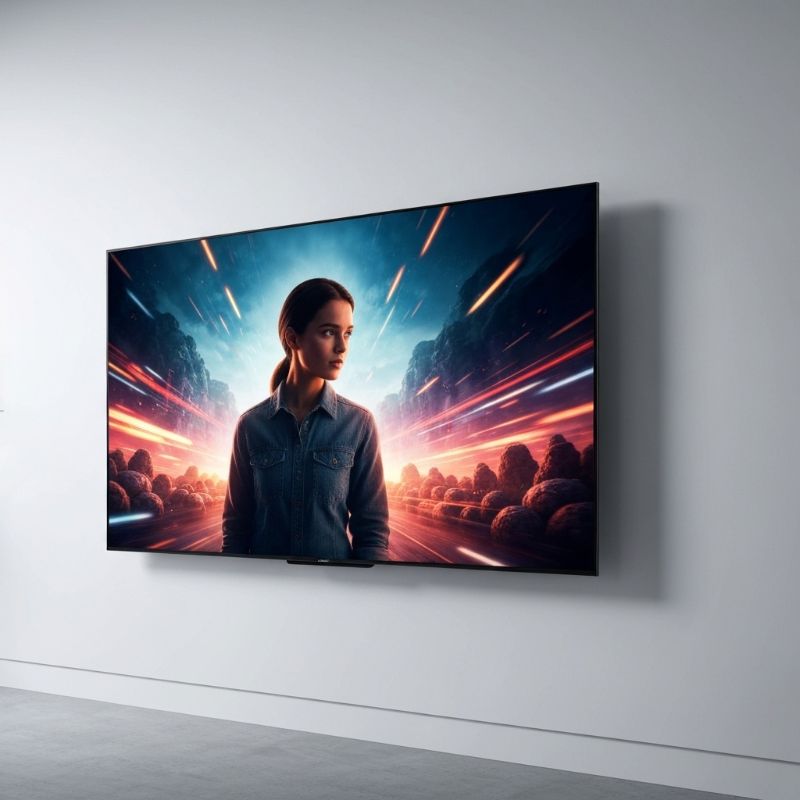 Écran Samsung 85 pouces Smart TV design fin