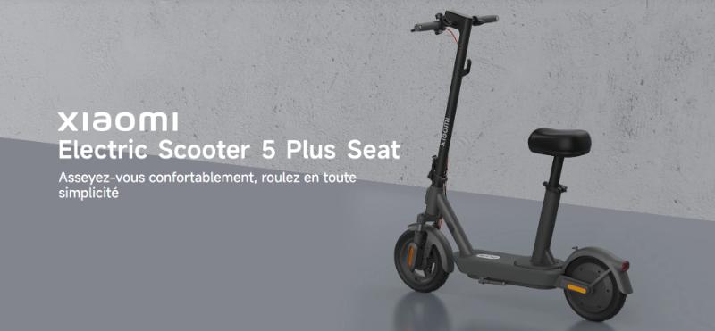 Xiaomi Scooter 5 Plus trottinette électrique design noir