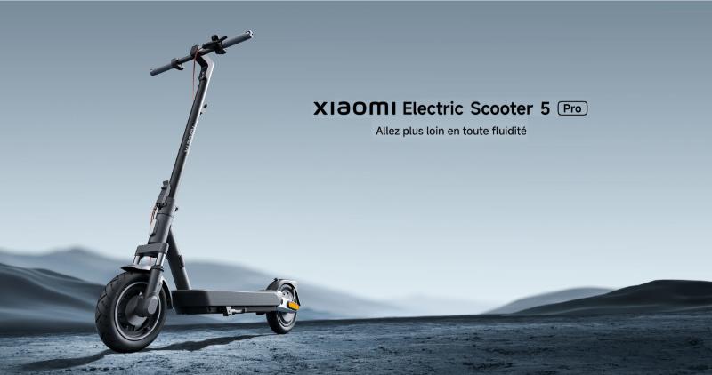 Scooter 5 Pro trottinette électrique design moderne noir