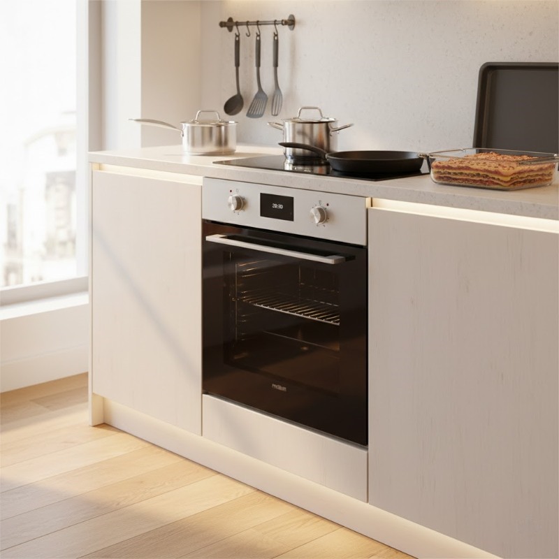 Four électrique PREMIUM AF6071.X01 design inox multifonction pour cuisine moderne