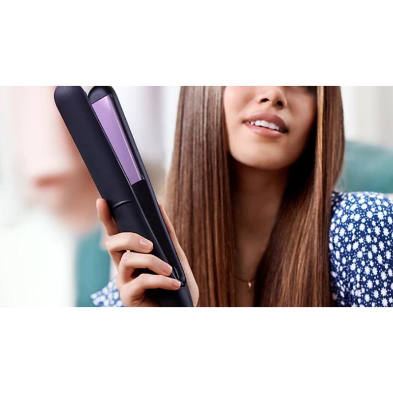 Lisseur Philips Kératine BHS377 Noir pour cheveux lisses et brillants