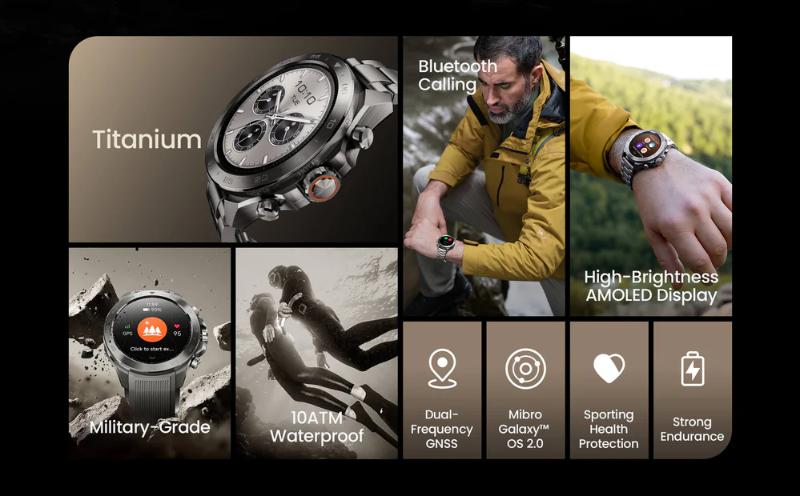 Montre GPS multisport Mibro altimètre boussole