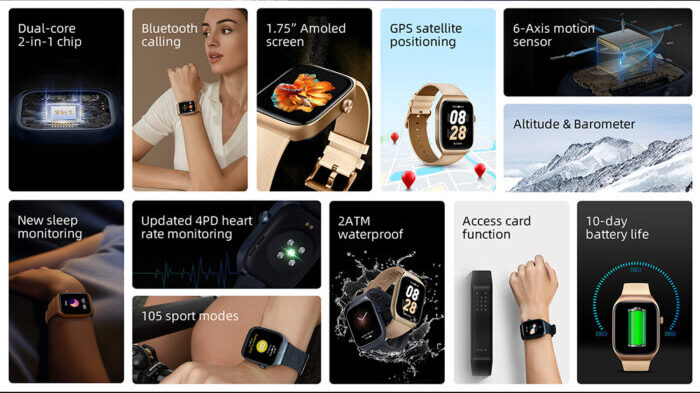 MIBRO T2 Montre sport avec GPS