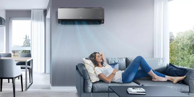 Climatiseur LG 12000 BTU Dual Inverter ArtCool Chaud/Froid - Noir