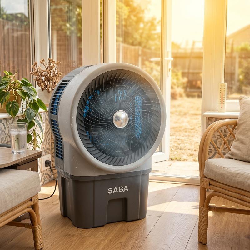Climeur Saba FA-M90 Turbo 90 litres design gris moderne