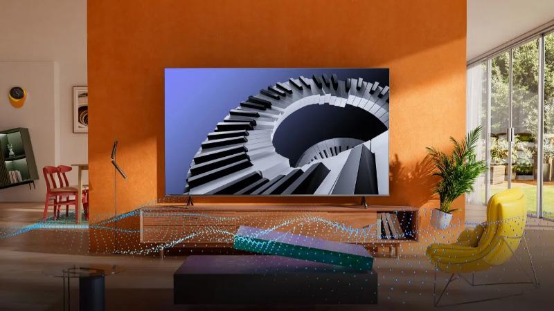 TV HISENSE 85″ A6N écran géant 4K UHD salon moderne