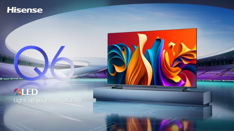 TV Hisense 85″ Smart Série Q6N QLED 4K UHD design frontal