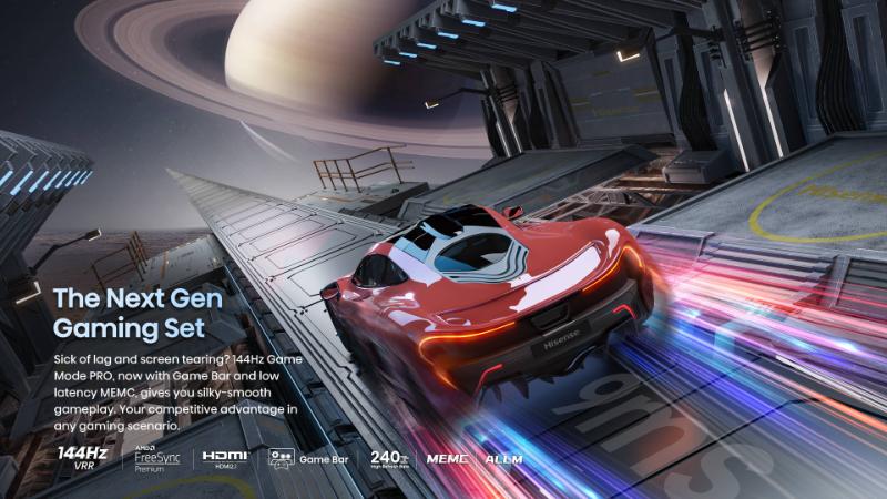 TV Hisense 100Q7N 100 pouces gaming 144Hz VRR HDMI 2.1