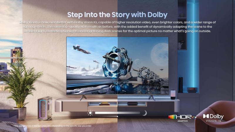 TV Hisense 100Q7N 100 HDR10+ Dolby Vision image dynamique