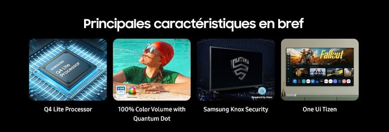 TV Samsung 65 pouces Smart TV connectée WiFi Bluetooth
