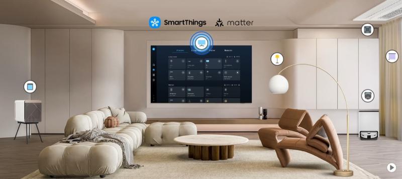Samsung 65Q6F télévision 4K UHD installation murale salon