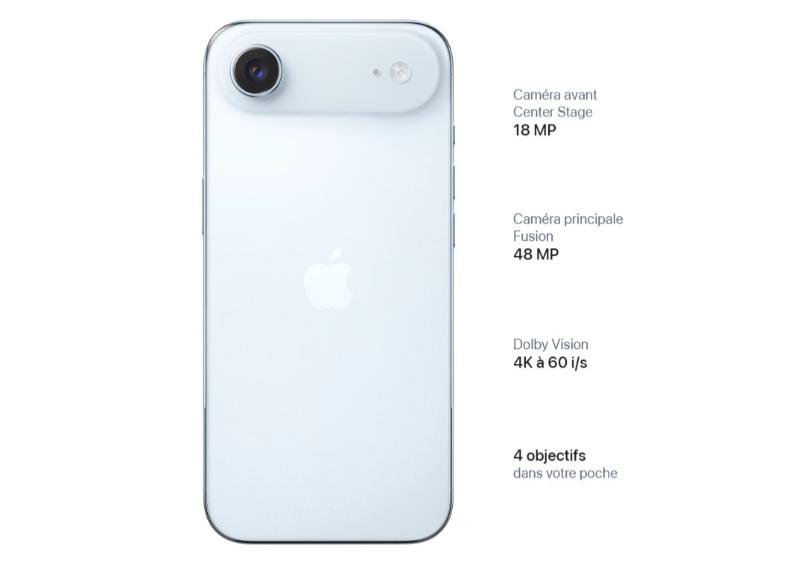iPhone 17 Air - Caractéristiques