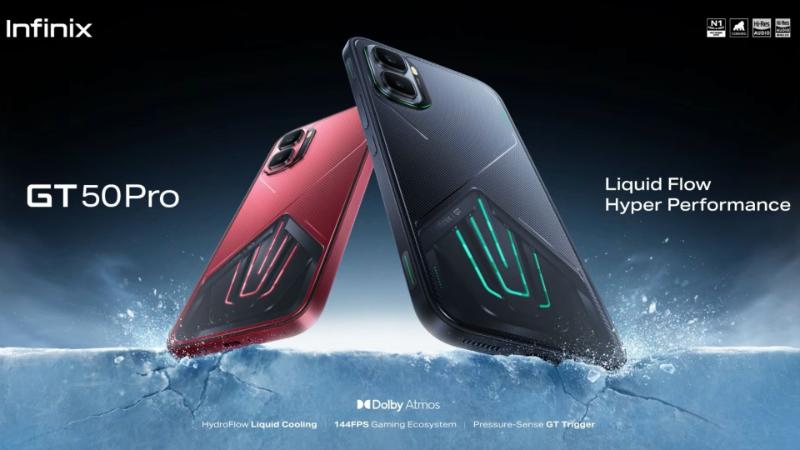 Design rouge gaming Infinix GT 50 Pro élégant moderne