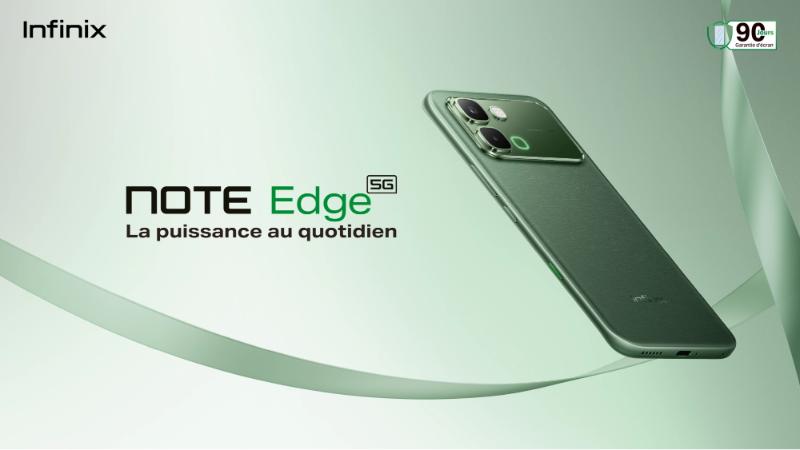 Infinix Note 60 Edge 5G Silk Green vue avant AMOLED