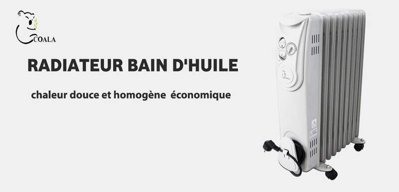 Radiateur bain d'huile Coala 11 éléments 2500W Blanc BH25N