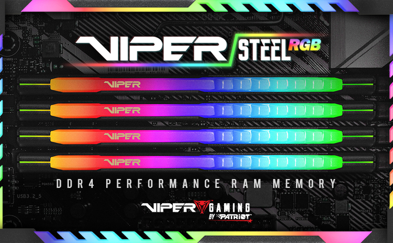 barrette mémoire patriot memory viper steel rgb 8go