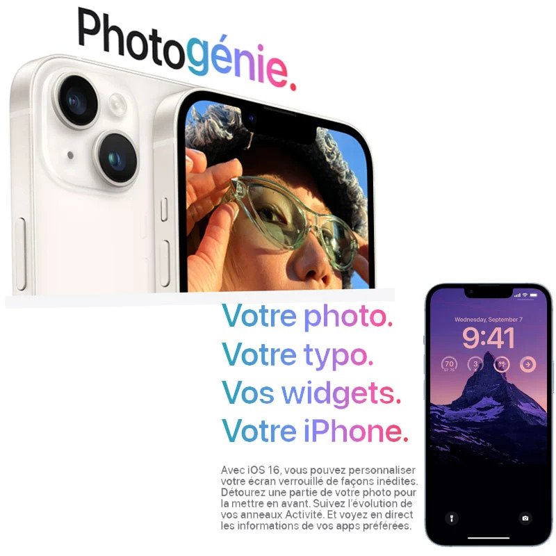 iphone 14 6go 128go bleu tunisie