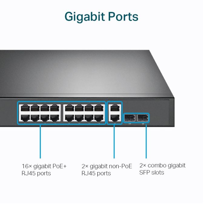 Switch 8 ports RJ45 - 10/100 Mbps - TP-Link - Blanc / Gris