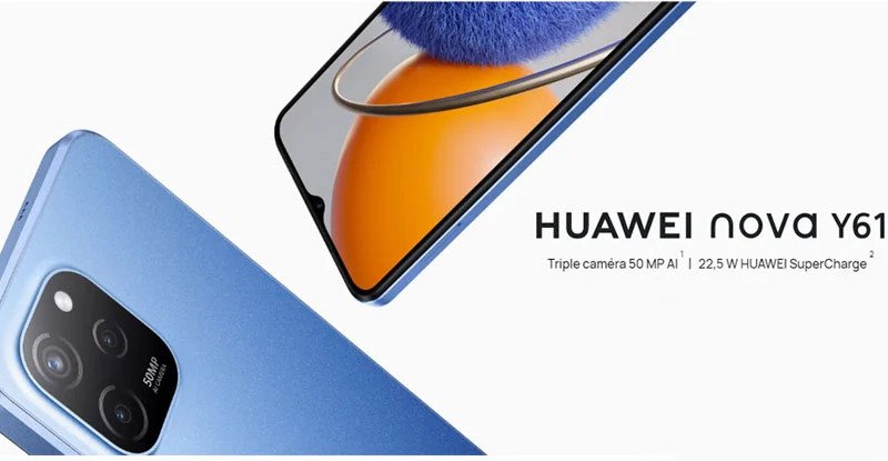 Huawei Nova Y61 Tunisie Prix