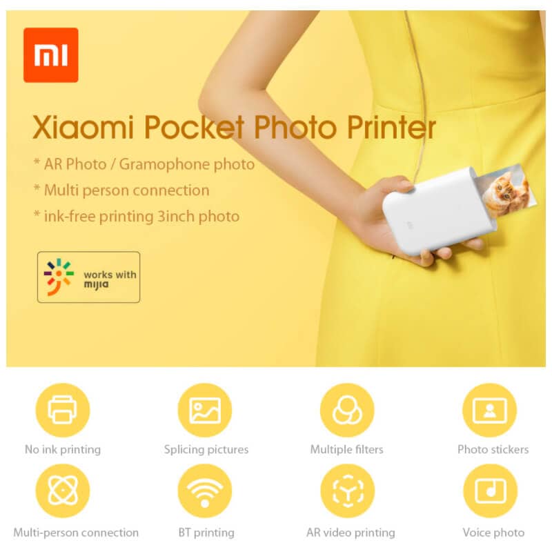 mi portable photo printer mytek