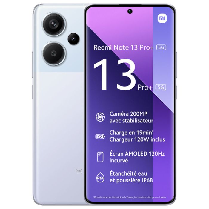 Smartphone Xiaomi Redmi note 13 pro+ 5g 12go 512go - noir